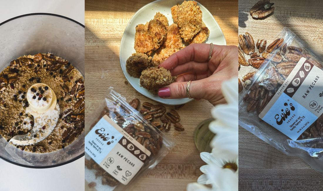 Crispy Pecan Chicken Bites by Hannah Jupiter