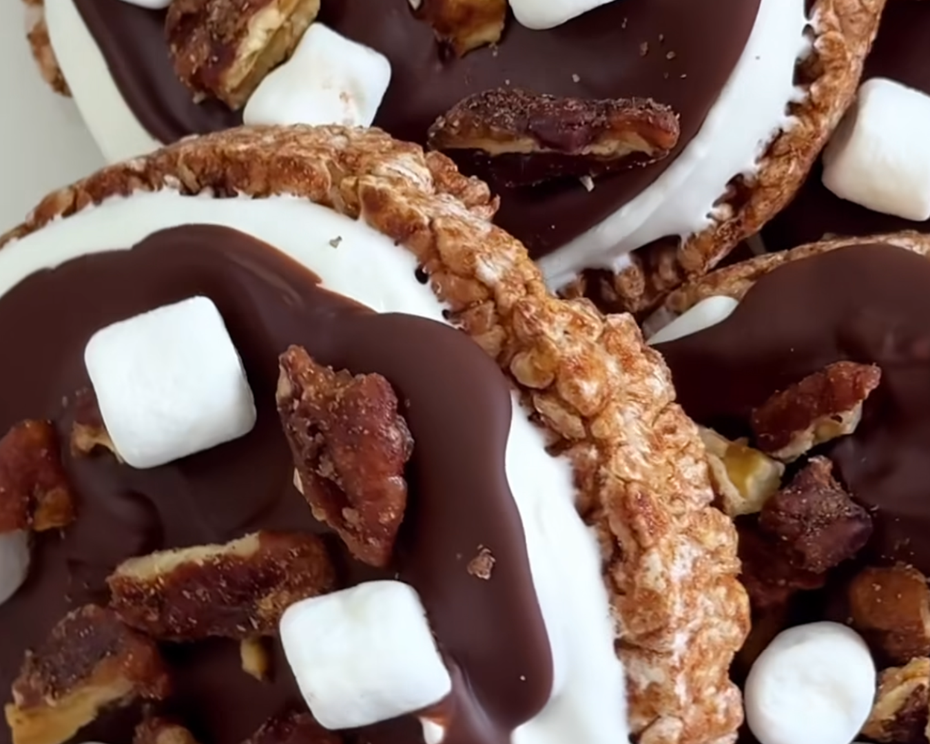 Chocolate Rice Cake Smores